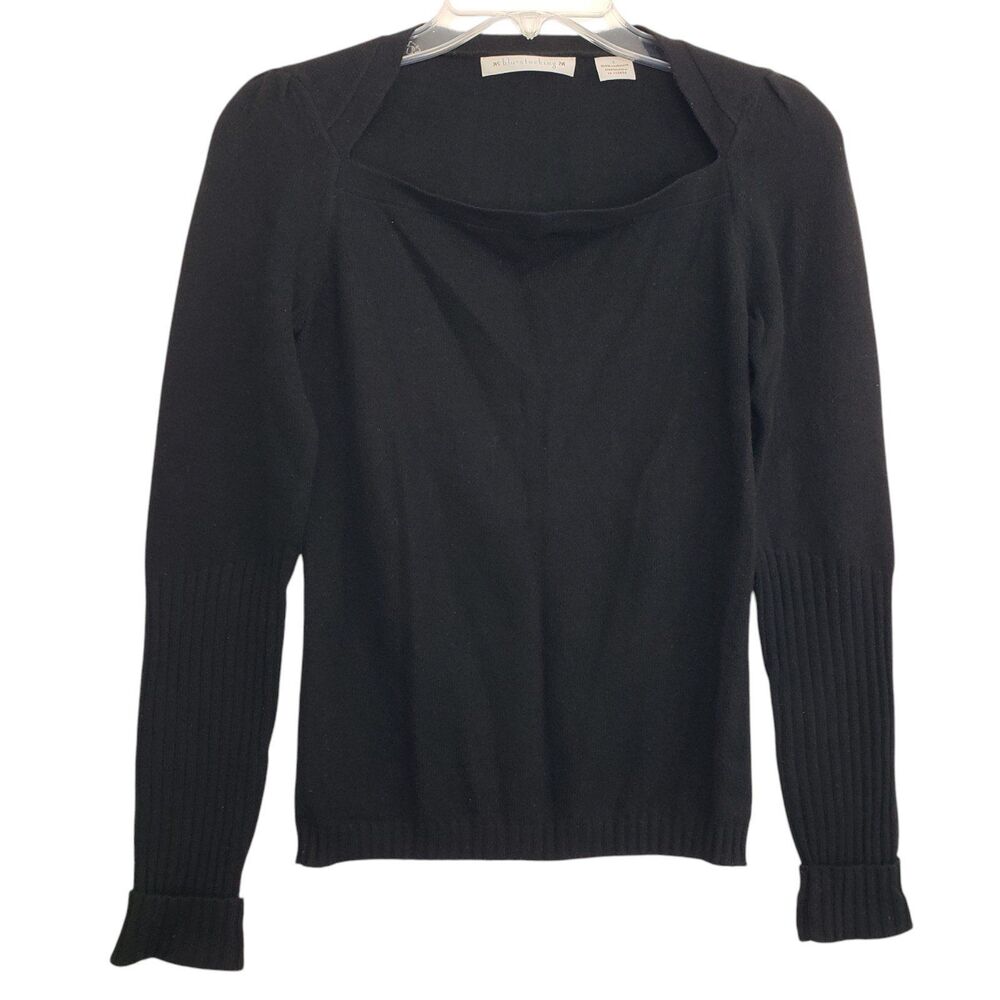 Blu Stocking Women's Small 100% Cashmere Black Top
